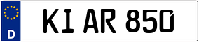 Trailer License Plate
